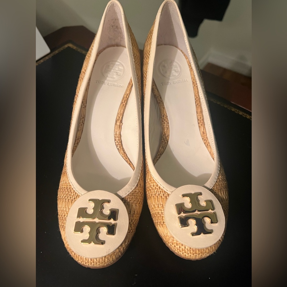 Tory Burch Wedges size 8.5 never worn!